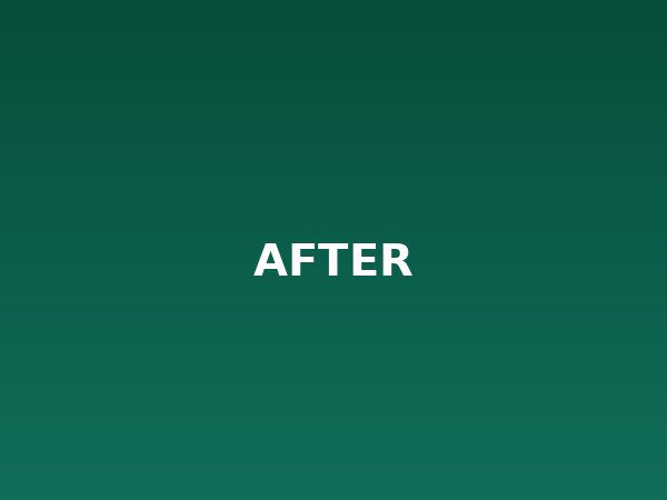 After treatment